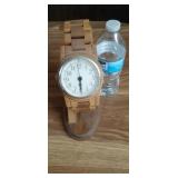 Wooden watch clock