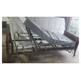 Electric  hospital bed works.