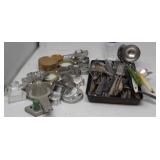 Kitchen utensils including vintage cookie