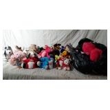 3 bags full of stuffed animals