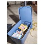 Tote with medical books in it