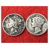 Mercury Silver Dimes