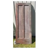 Approximately 31.5 x 84 antique wooden swing door