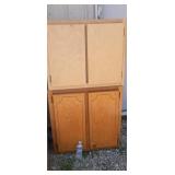 Top cabinet 30 x 24 12,  bottom 30 x 31 x 12.5