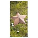 Metal decorative rustic star