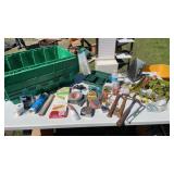 Tote full, hardware , hammers, and more