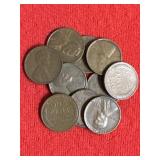 10 Wheat Pennies