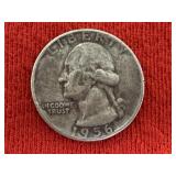 1956-D Silver Quarter