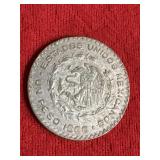 1966 Mexican Silver UN Peso