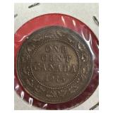 1915 One Cent Canadian Coin