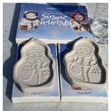 Longaberger Snow Friends Cookie Molds
