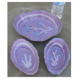 3 PC set of day pottery