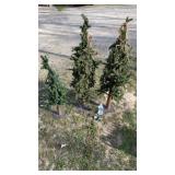 3 Artificial Christmas Trees w Lifhts