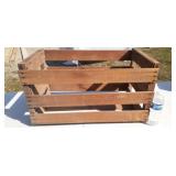 Wooden crate, from California melons