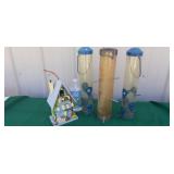 Birdhouse and feeders