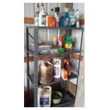 52.5 x 30 x 16 metal utility shelf and contents