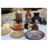 Oil lamps, vases, knickknacks