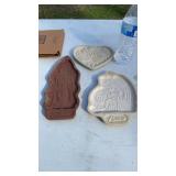 Longaberger Pottery Cookie Molds (3)