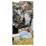 Tote full of camouflage material