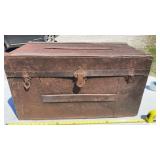 Metal Trunk Inlay of wood