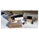 Decorative tin and wood containers and more