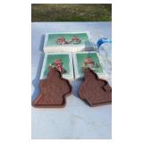Longaberger Roger and Ginger Pottery Cookie Molds