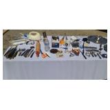 Tablefull of kitchenware