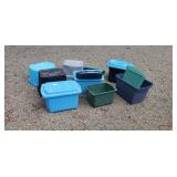 Group plastic totes