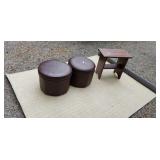 Foot stools old bench