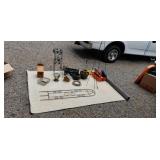 Bird houses. Tool box  stainless steel  dog bowl