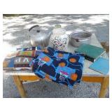 STONE CROCK:SPORTS BLANKETS:BOOKS