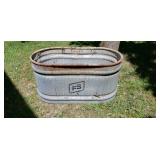 100 gallon galvanized trough