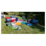 Large stack  totes and lids