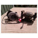 BENCH GRINDER:CIRCULAR SAW