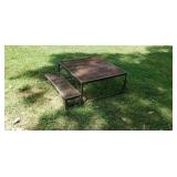 Steel steps for house trailer