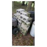 Stack of concrete blocks