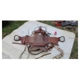 17" Horse Saddle  with bridle .