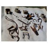 Saddle stirrups or shoes horse bit boot puller