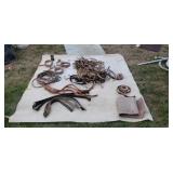 Leather goods for making harness  tack equipment.