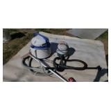 Bissell carpet cleaner vac & small shop vac.