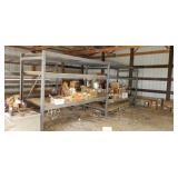 Two sections  of COMMERCIAL  pallet shelving 21