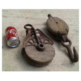 PRIMITIVE BARN PULLEY