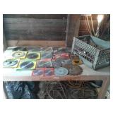 MILK CRATE FULL SAW BLADES