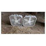 Two box fans (work)