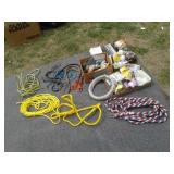 ROPE:WIRE:BUNGEES:LIGHT BULBS