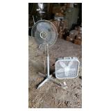 Box fan & fan on stand