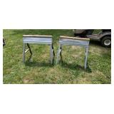 Pair of metal folding saw