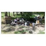 Large pile of scrap metal  Aluminum steel copper