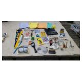 Socket set  Irwin hand saw  nut driver set and