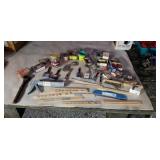 New paint brushes caulking guns & hardware